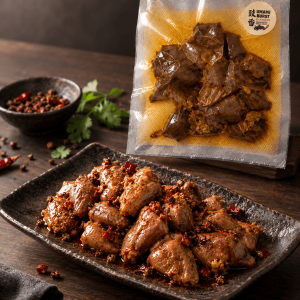 Mala Chicken Heart / 豉香麻辣雞心 180g
